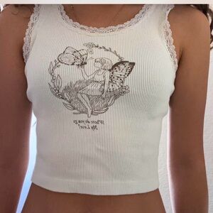 Brandy Melville Fairy Lace Tank Top
